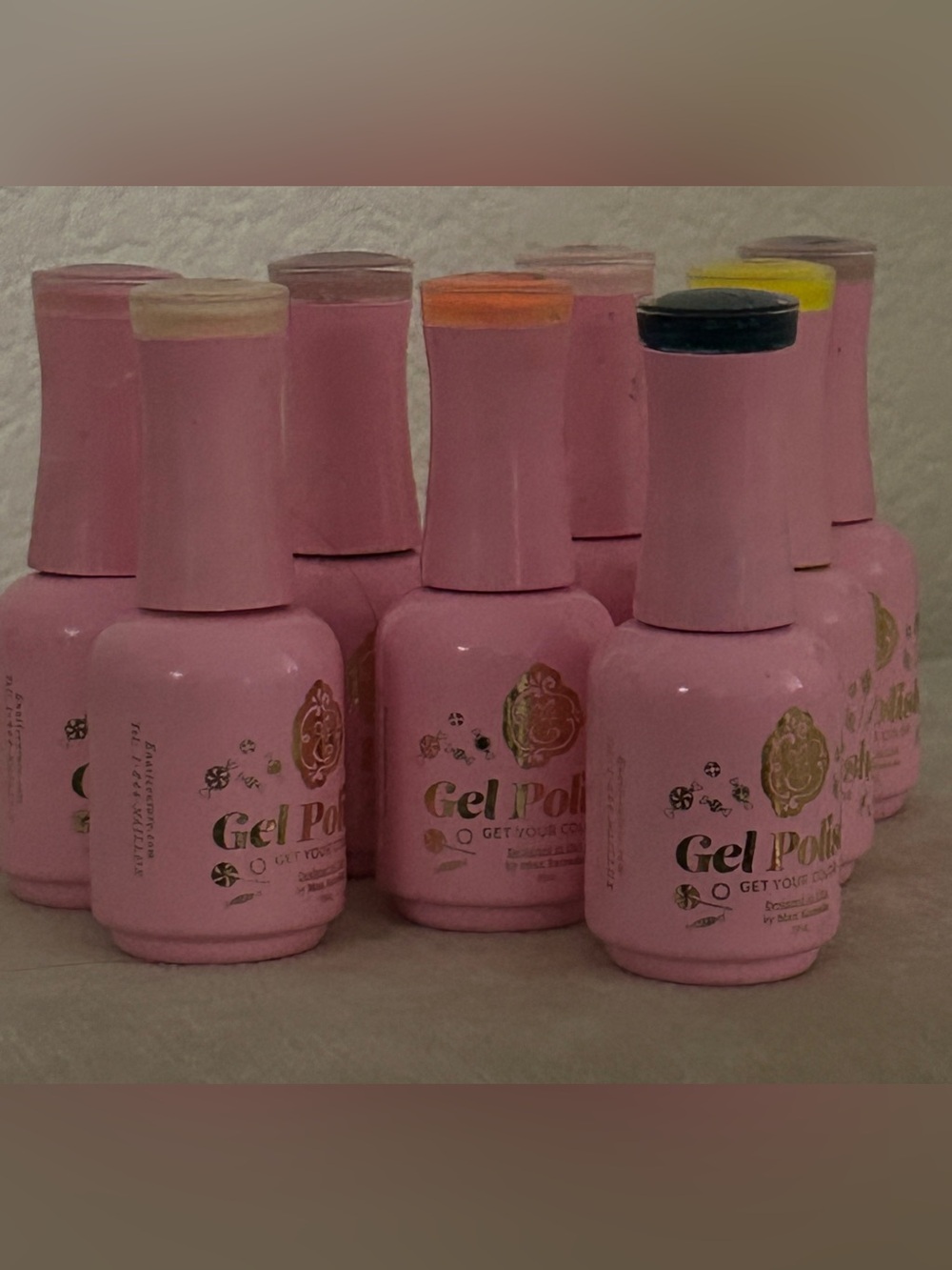 eNail Couture "Get Your Color" Gel Polish (15ml) by Max Estrada lot of 8 bottles